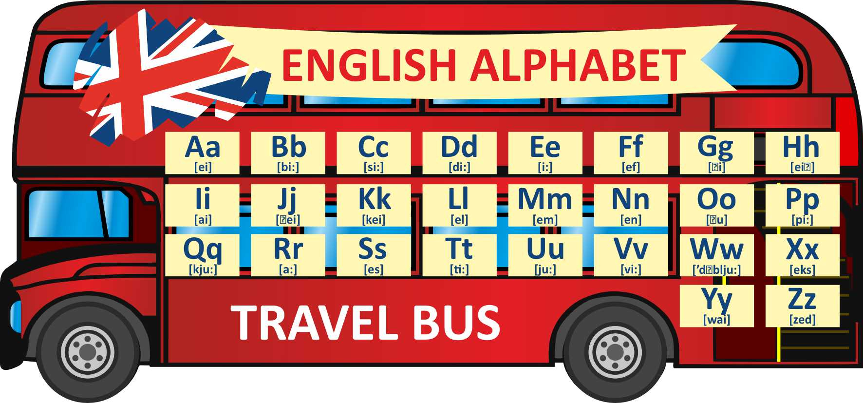 English alphabet Travel bus в Ставрополе